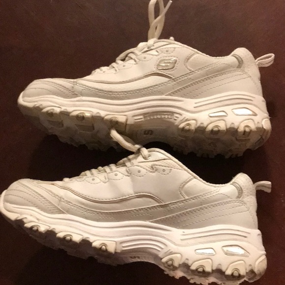 Skechers White D’Lites size 7 - Picture 3 of 16